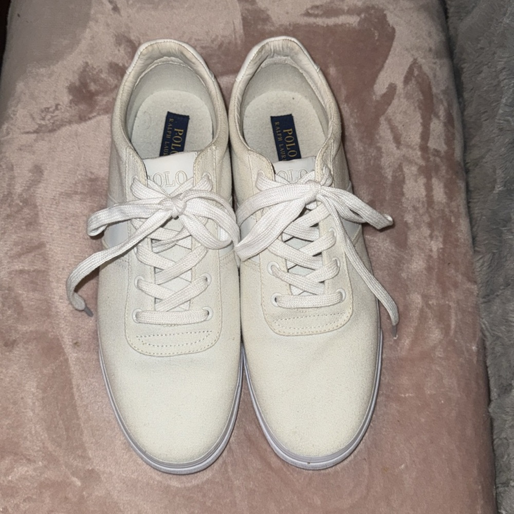White polo men’s shoes Size 12-13 US